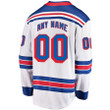 Men's New York Rangers Wairaiders Away Breakaway Custom Jersey - White , NHL Jersey, Hockey Jerseys