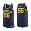 Michigan Wolverines Navy Eli Brooks Basketball Jersey , NCAA jerseys