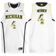 Male Michigan Wolverines White Chirs Webber College Basketball Jersey , NCAA jerseys