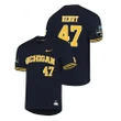 Michigan Wolverines Navy Tommy Henry World Series Jersey , NCAA jerseys