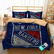 NHL New York Rangers 3 Logo 3D Personalized Customized Bedding Sets Duvet Cover Bedroom Set Bedset Bedlinen V