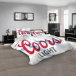 Beer Brand Coors Light 1N 3D Customized Personalized  Bedding Sets