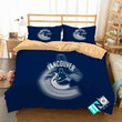 NHL Vancouver Canucks 3 Logo 3D Personalized Customized Bedding Sets Duvet Cover Bedroom Set Bedset Bedlinen N