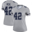 Keanu Neal Dallas Cowboys Legend Gray Inverted Jersey - Women's