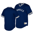 Mitchell & Ness Youth Yankees Cooperstown Collection Navy Mesh Wordmark V-Neck Jersey , MLB Jersey