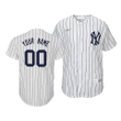 Youth Cooperstown Collection Yankees Custom #00 Home 2020 Jersey White