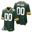 Custom Nfl Jersey, Green Bay Packers Home Game Jersey - Custom - Youth