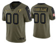 Men's Arizona Cardinals ACTIVE PLAYER 2021 Olive Salute To Service Limited Stitched Jersey