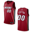 Custom Miami Heat Jersey, Youth'S Miami Heat #00 Custom Statement Swingman Jersey - Red , Basketball Jersey
