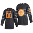 Men's Boston Bruins Custom 00 2020 NHL All-Star Game   Gray Jersey