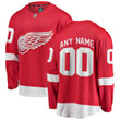 Youth's Detroit Red Wings Red Home Breakaway Custom Jersey