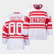Men's Custom #00 Detroit Red Wings Retro Vintage White Jersey
