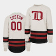 Custom Detroit Red Wings Center Ice Crew White Retro Cotton Jersey - Youth