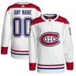 Men's White Montreal Canadiens Away - Primegreen Custom Jersey