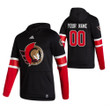 Men's Ottawa Senators Custom 2021 Reverse Retro  Pullover Special Edition Hoodie Black