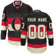 Men's Reebok Ottawa Senators Customized Premier Black New Third NHL Jersey