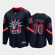 Men's New York Rangers Custom #00 Reverse Retro Navy Special Edition Jersey
