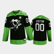 Youth's Pittsburgh Penguins Custom #00 Health Covid-19 Fight Green Jersey