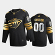 Men's Minnesota Wild Custom #00 2020-21 Golden Edition Black Limited  Jersey