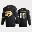 Men's Nashville Predators Custom #00 2020-21 Golden Edition Black Limited  Jersey