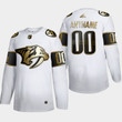 Men's Nashville Predators Custom #00 NHL Golden Edition White  Jersey