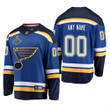 St. Louis Blues Custom #00 2019 Stanley Cup Champions Home Blue Jersey - Youth