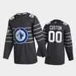 Men's Winnipeg Jets Custom #00 2020 NHL All-Star Game  Gray Jersey