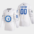 Men's Winnipeg Jets Custom #00 2020 NHL All-Star Game White  Jersey