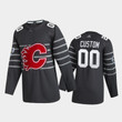 Men's Calgary Flames Custom #00 2020 NHL All-Star Game  Gray Jersey