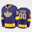 Custom LA Kings Jersey, Los Angeles Kings Custom #00 Heritage Purple Throwback Premier Breakaway Jersey