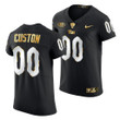 Custom #00 Pitt Panthers Black Golden Edition Jersey 2021-22 Limited Football
