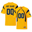 West Virginia Mountaineers Gold Youth's Customized College Football Jersey