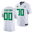 Custom Oregon Ducks Jersey, Oregon Ducks Custom 00 White 2021-22 College Football Game Jersey Men