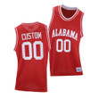 Men Alabama Crimson Tide Custom Red 2021 Throwback College Basketball Jersey