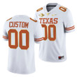 Texas Longhorns Custom 00 White 2021 Red River Showdown Golden Edition Jersey Youth