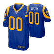 Custom Nfl Jersey, Youth - Los Angeles Rams #00 Custom Royal Game Jersey