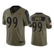 Baltimore Ravens Odafe Oweh Olive 2021 Salute To Service Limited Jersey - Youth