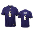 Youth Ravens #6 Patrick Queen Purple Game Jersey