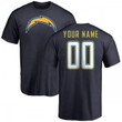 Youth Custom Los Angeles Chargers Custom Name & Number Shirt - Navy