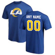 Los Angeles Rams Winning Streak Customized Any Name & Number T-Shirt - Royal