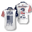 Independence Day American Flag Gun Custom Hawaiian Shirt