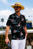 Hockey Helmet Tropical Pattern Hawaiian Shirt