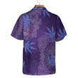 Purple Hippie Marijuanas Mandala Hawaiian Shirt, Unique Seamless Pattern Hippie Shirt, Best Hippie Gift