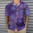 Purple Hippie Marijuanas Mandala Hawaiian Shirt, Unique Seamless Pattern Hippie Shirt, Best Hippie Gift