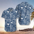 Retro Styled Typographic Golf Seamless Pattern EZ14 1412 Hawaiian Shirt