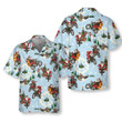 Santa On Motorcycle Hawaiian Shirt, Funny Santa Claus Shirt, Best Gift For Christmas