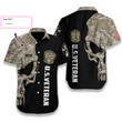 US Veteran Digital Camo Skull EZ05 2708 Custom Hawaiian Shirt