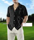 Personalized Back And White One Line Drawing Golfer EZ20 1301 Custom Hawaiian Shirt