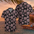 Rose Gold In Black Hawaiian Shirt