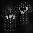 Peace Love Rock Goth EZ20 2610 Hawaiian Shirt